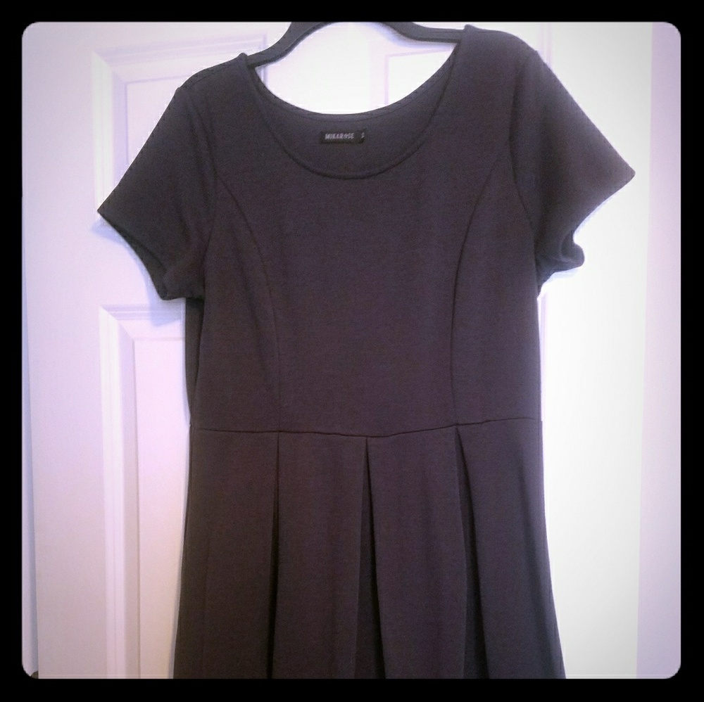 Mikasa rose steel grey fit and flare dress